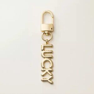 NEW Kate Spade x Target Lucky Keychain/Bag Charm Gold NWT Limited Edition
